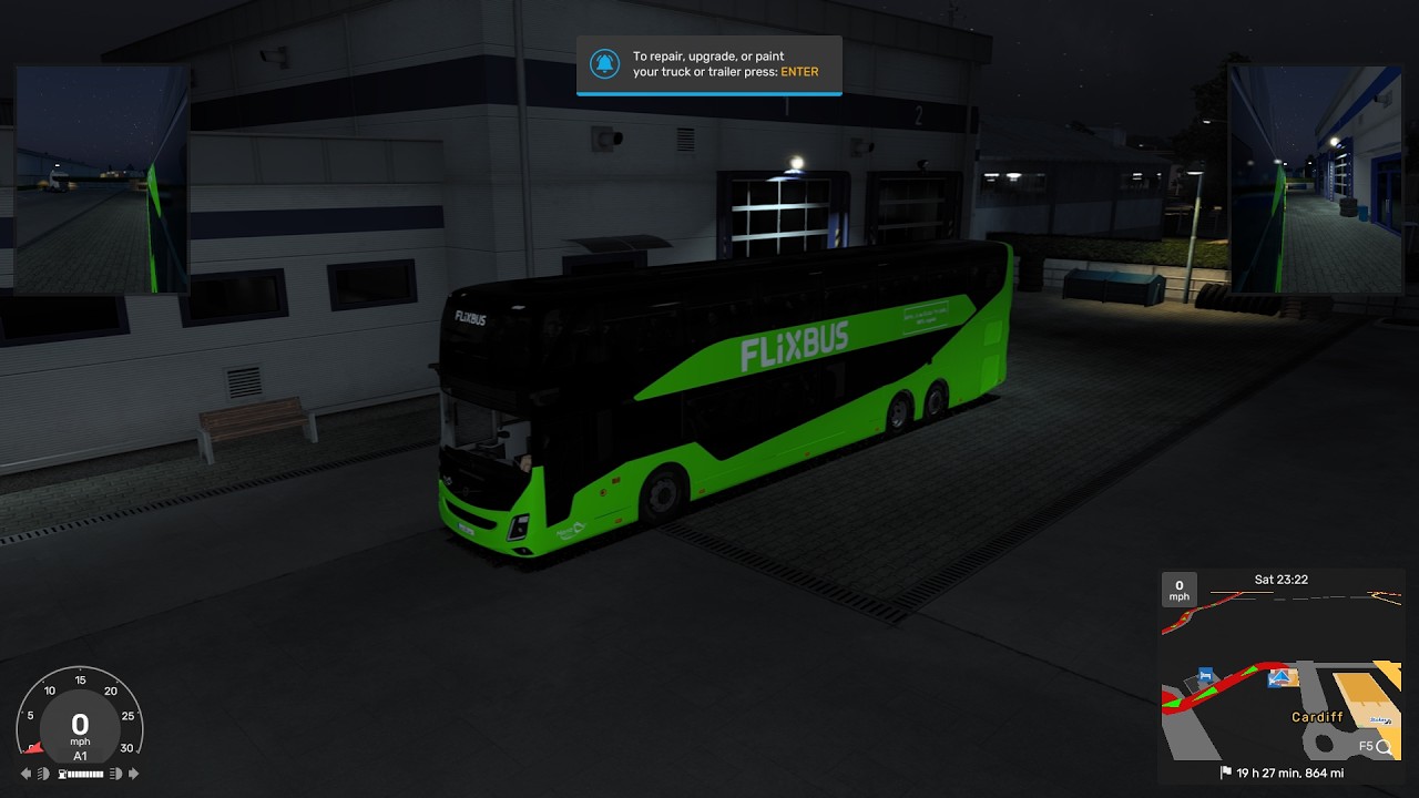 Volvo coach  rainy day from Lyon to Amsterdam  part 1