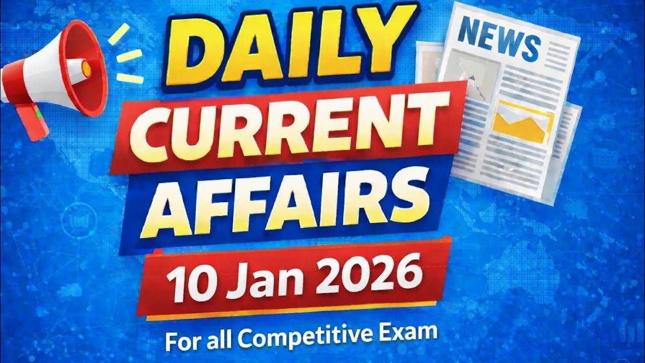 10 January 2026 current affairs/current affairs by RHP/Daily current affairs 2026
