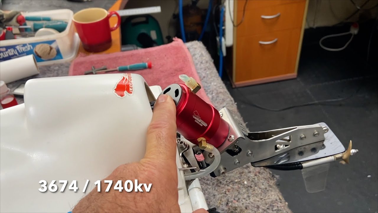 YPC Fast Electric rc Outboard - 6s -1740kv  LVC run time test