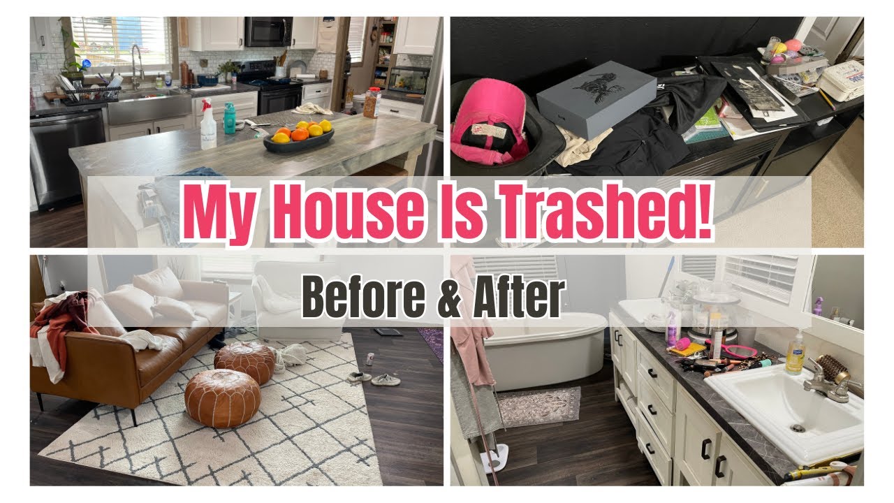CLEANING MY MESSY HOUSE/ BEFORE AND AFTER/CLEANING MOTIVATION/ JUBARA