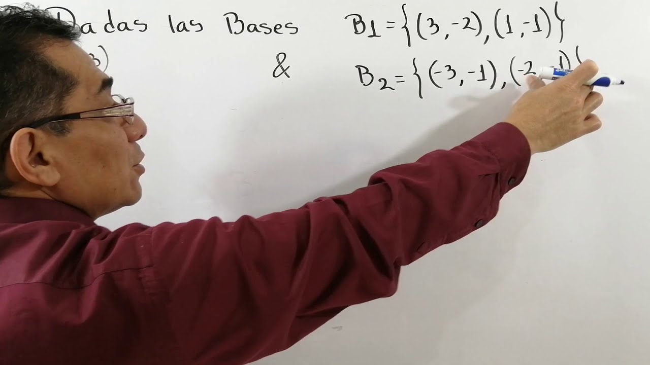 CAMBIO DE  BASE, MATRIZ DE TRANSICIÓN Y MATRIZ DE COORDENADAS. ÁLGEBRA LINEAL. UPIICSA.