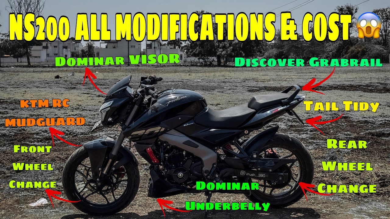 All Modification On My NS 200 BS7 - Full Custom Build! | #ns200 #ns200modified #modified