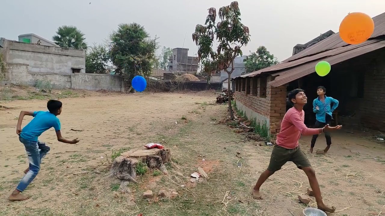 বেলুন ওরানো খেলা #public #game #funny #challenge 