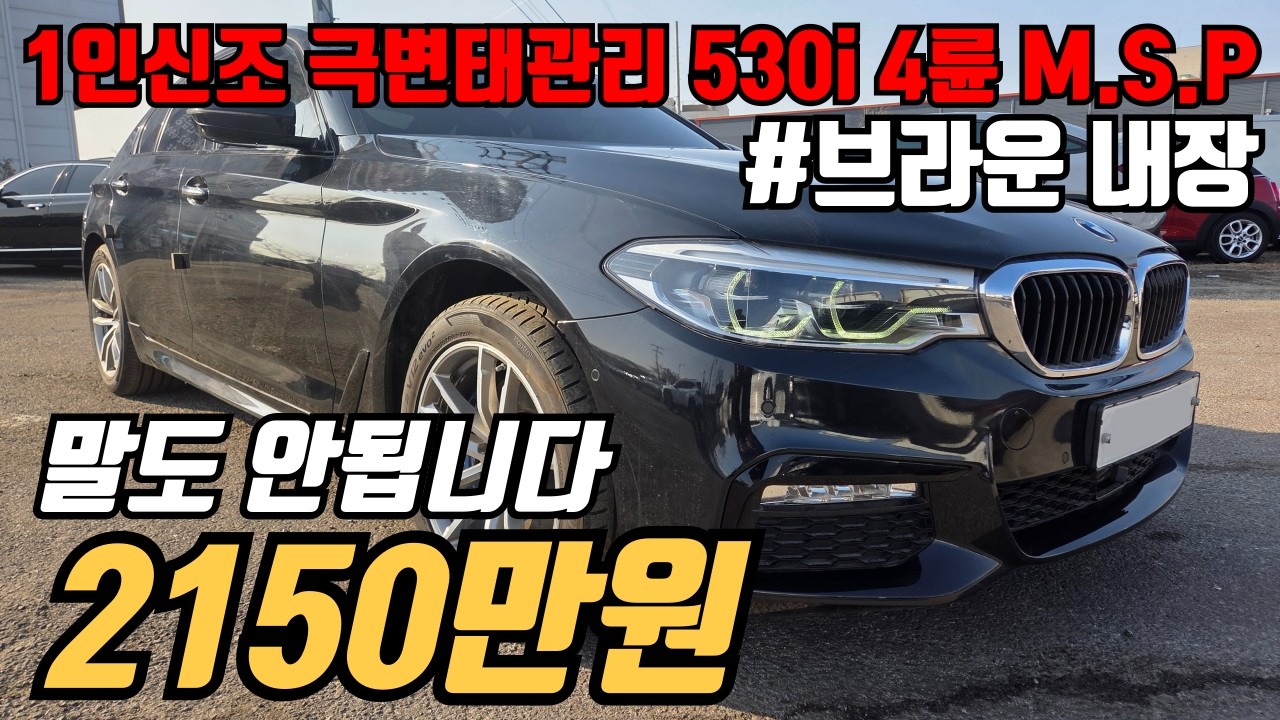 (수수료X)530i xdrive M 스포츠 플러스 중고차 시장에서 가장 메리트있는 차 이거 한대면 든든합니다. 최저가 보장