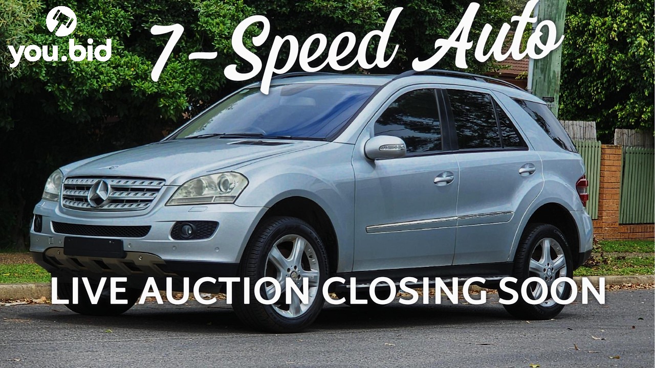 LIVE ONLINE AUCTION - 2007 Mercedes-Benz ML350 W164 Luxury 3.5L V6 Auto 4WD SUV