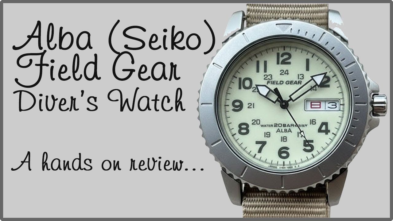 Дайверские часы Alba (Seiko) Field Gear с полным люминесцентным покрытием — личный обзор