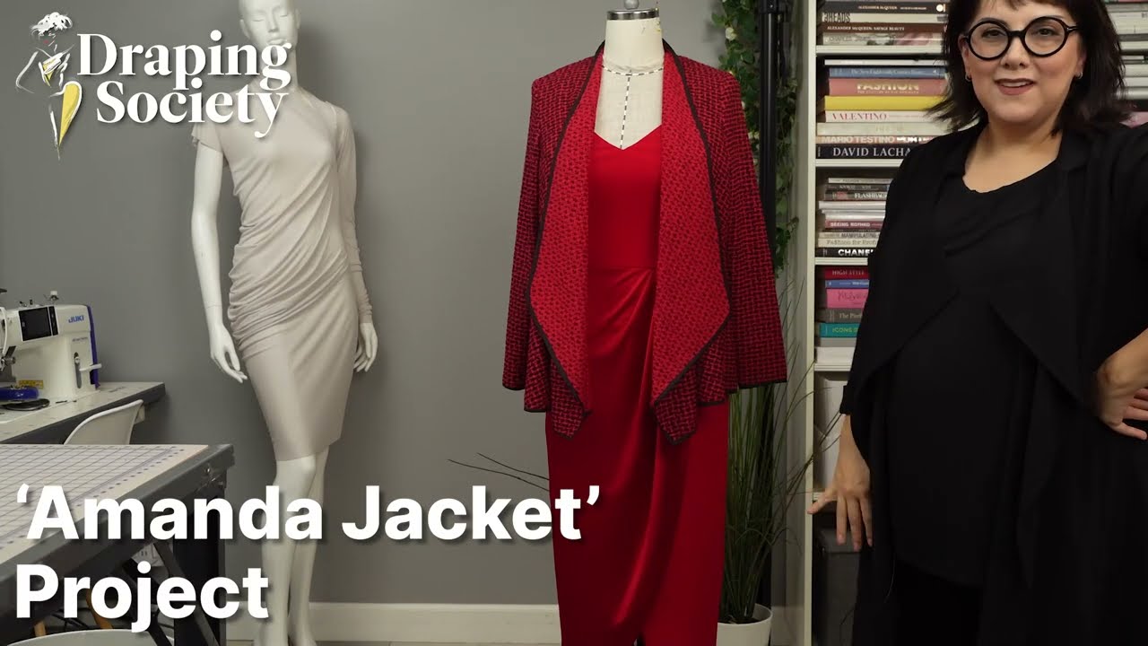 Draping DRAPED COLLAR jacket