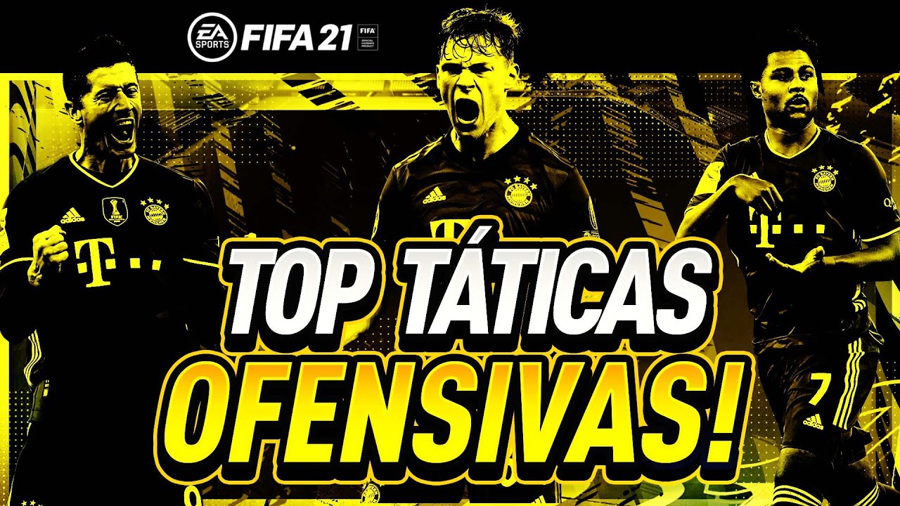 TÁTICAS OFENSIVAS ATUALIZADAS PARA VOCÊ FAZER MAIS GOLS FIFA 21!