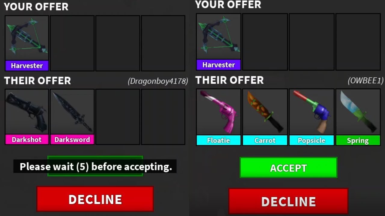 What Do People Offer for Harvester