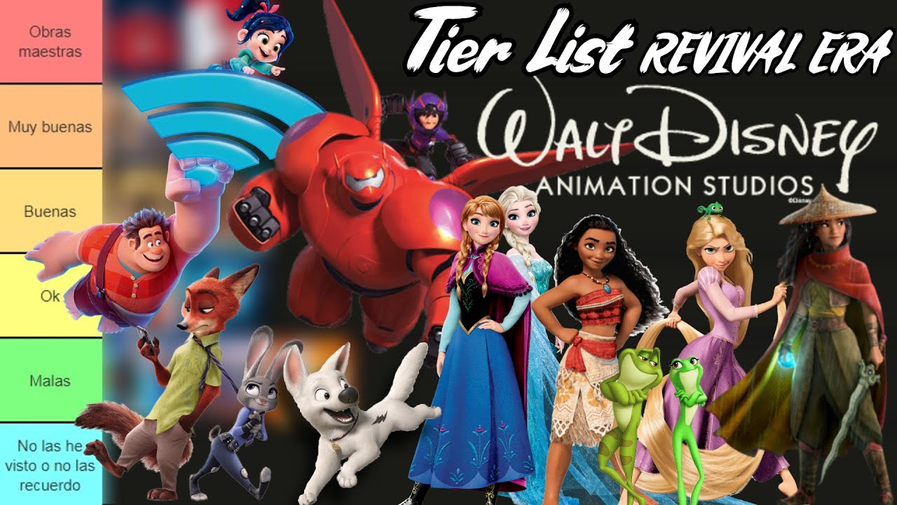 TIER LIST DE LA ERA REVIVAL DE WALT DISNEY ANIMATION STUDIOS - ¿CUÁLES SON LAS MEJORES?