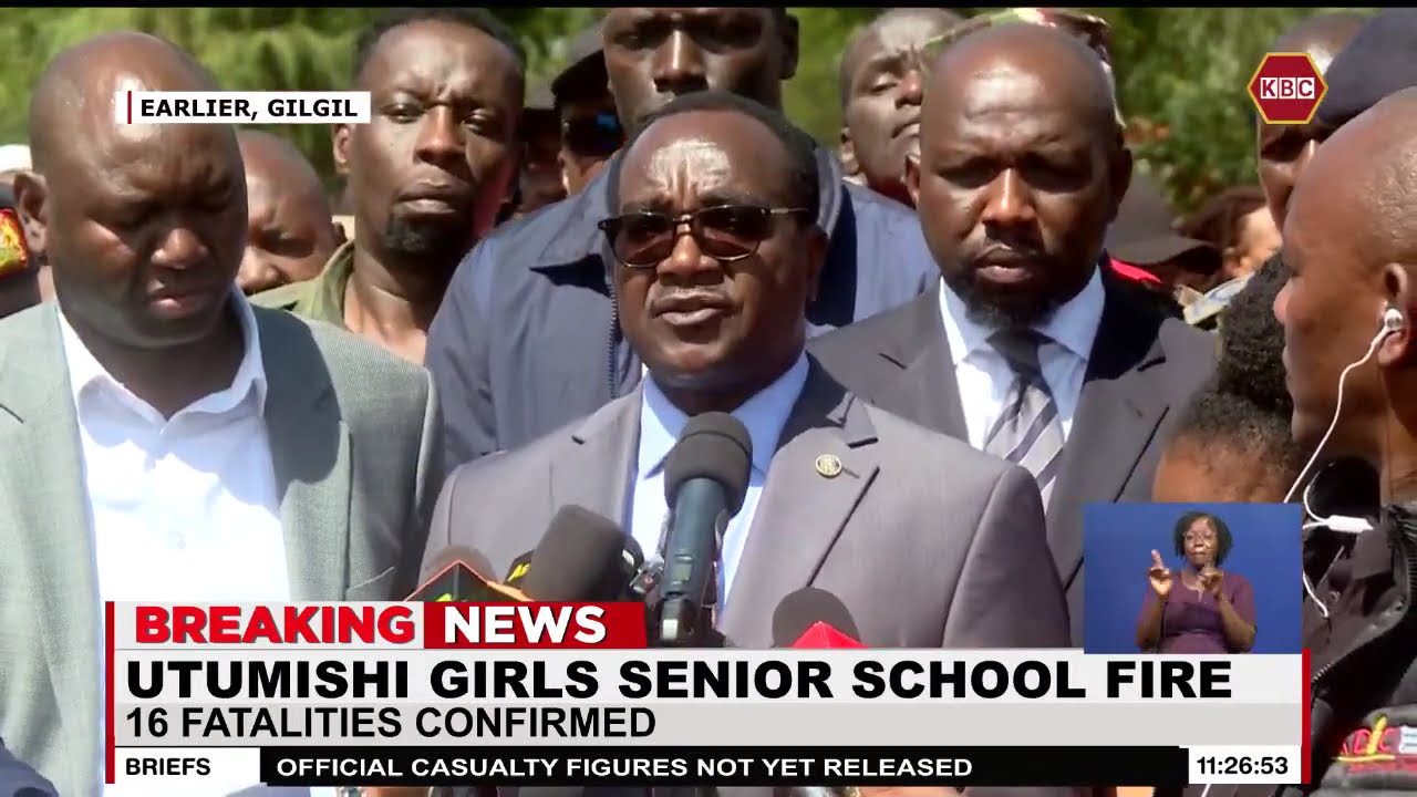 Update on the fire tragedy at Utumishi Girls Academy