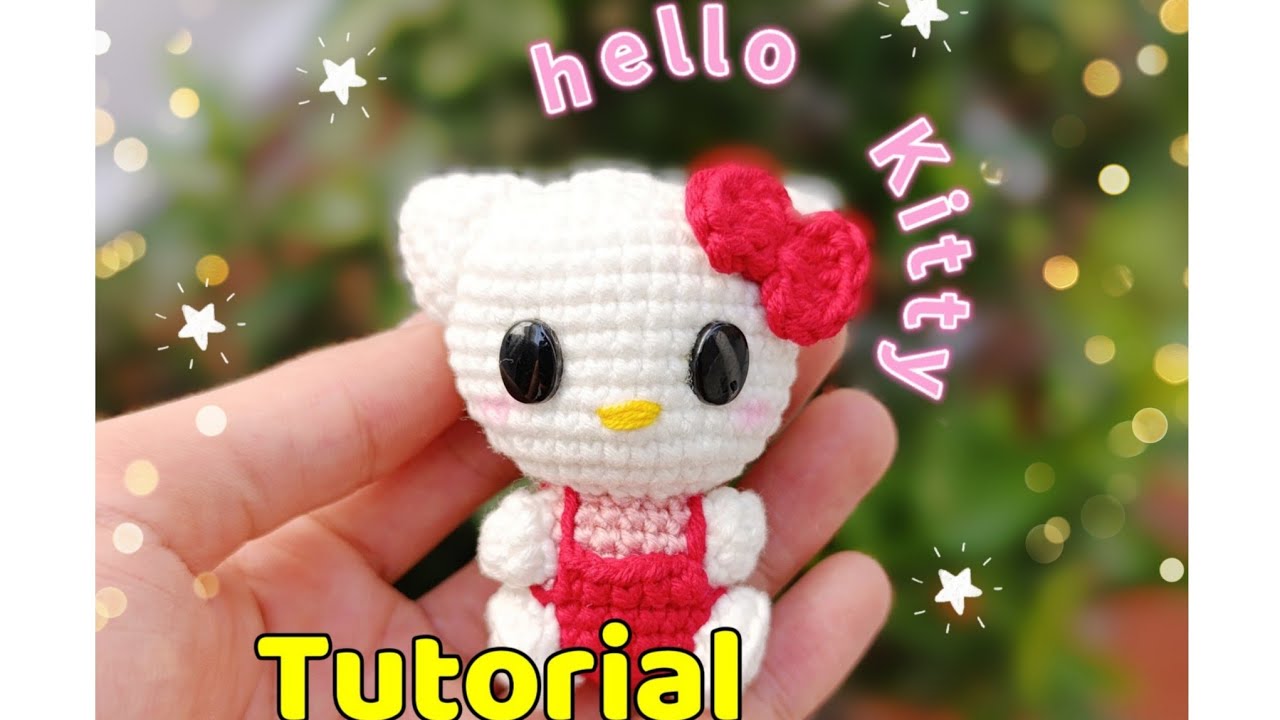 hello Kitty  tutorial fácil y rápido ideal para llavero o souvenirs