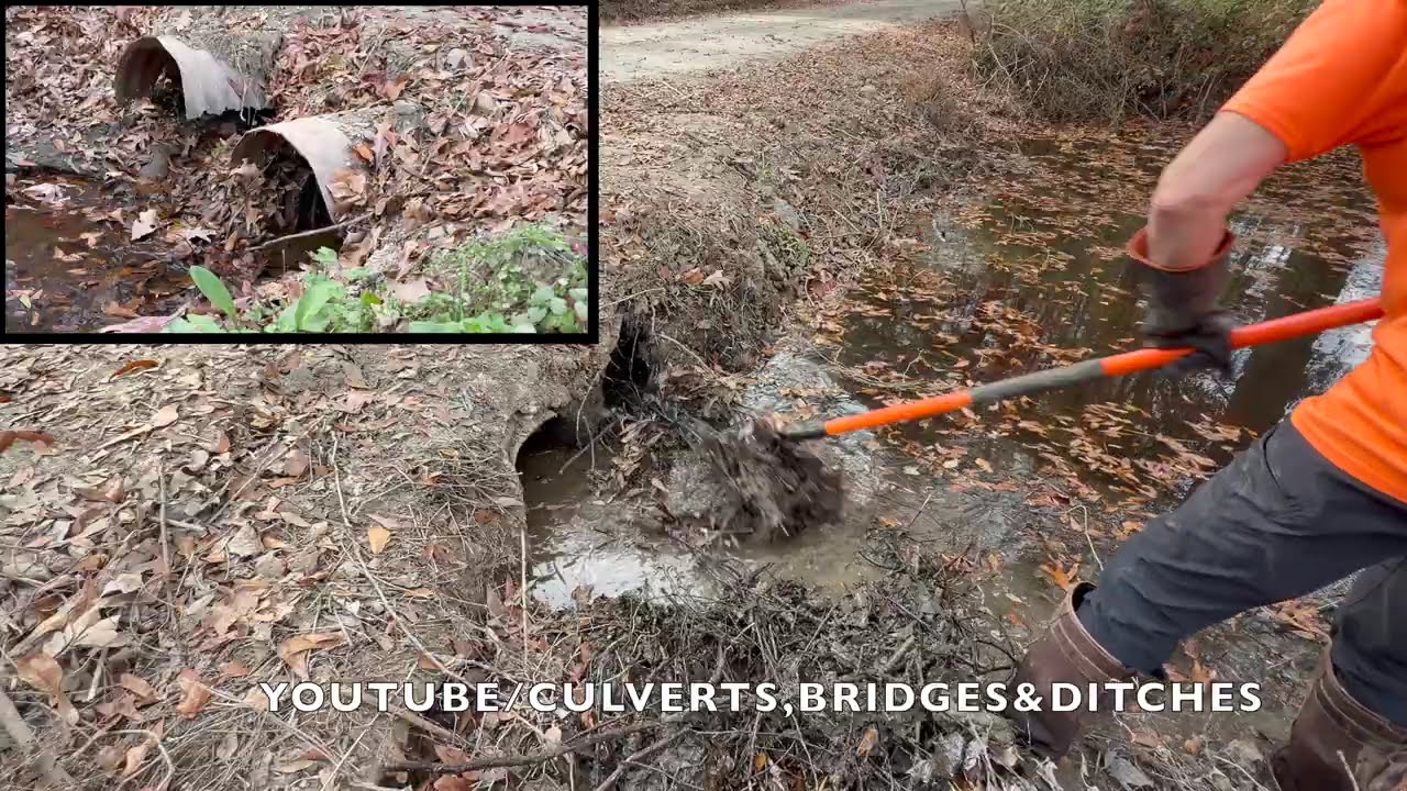 UNCLOGGING CULVERTS IN RURAL OKLAHOMA. 11/2025. NT# 88