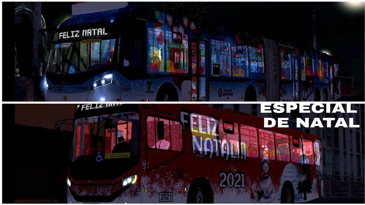 (ESPECIAL DE NATAL) Movimentação De Ônibus Natalinos (PROTON BUS SIMULATOR)