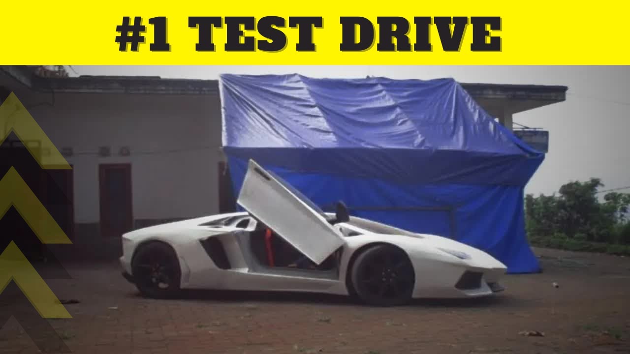 First test drive Lamborghini Aventador Replica || Test drive singkat Replika Aventador - VLOG#7