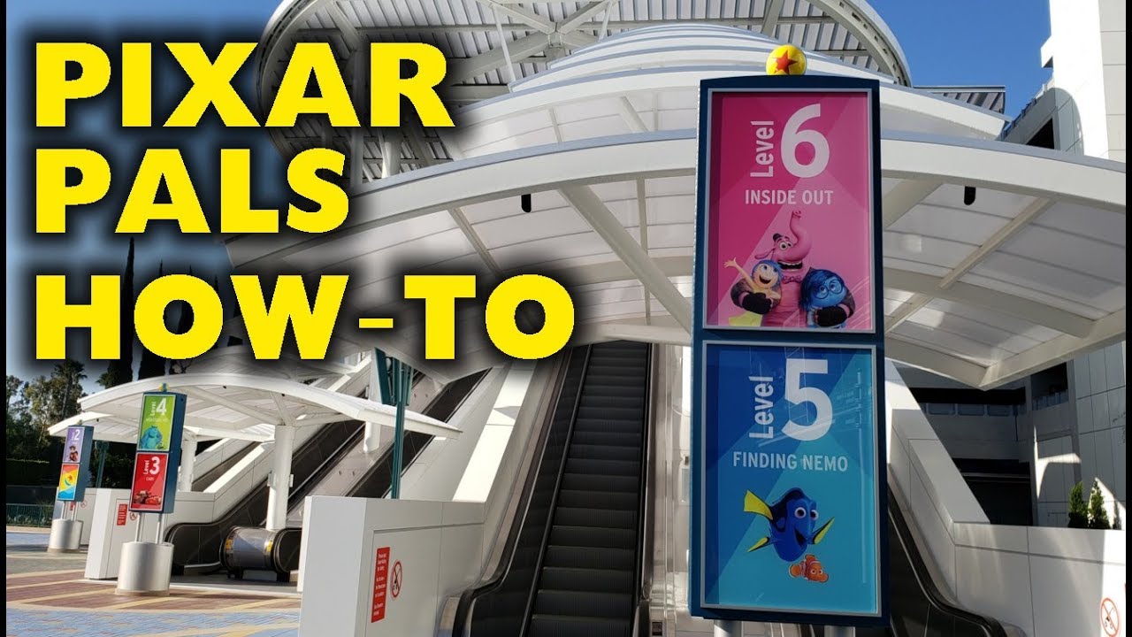 Full Tour of Pixar Pals Parking structure | How to enter - How to Park 2019-06-22