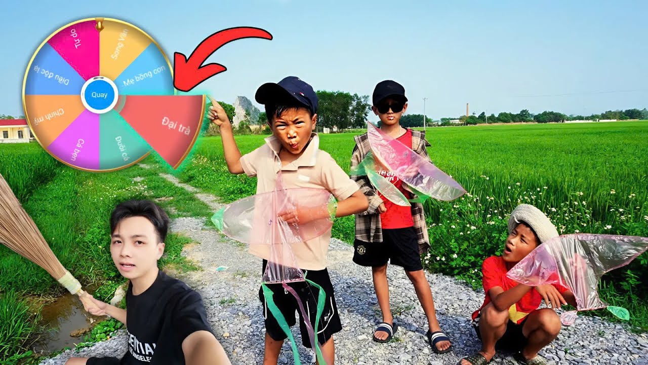 Thử Thách Làm Diều Sáo Theo Vòng Quay May Mắn