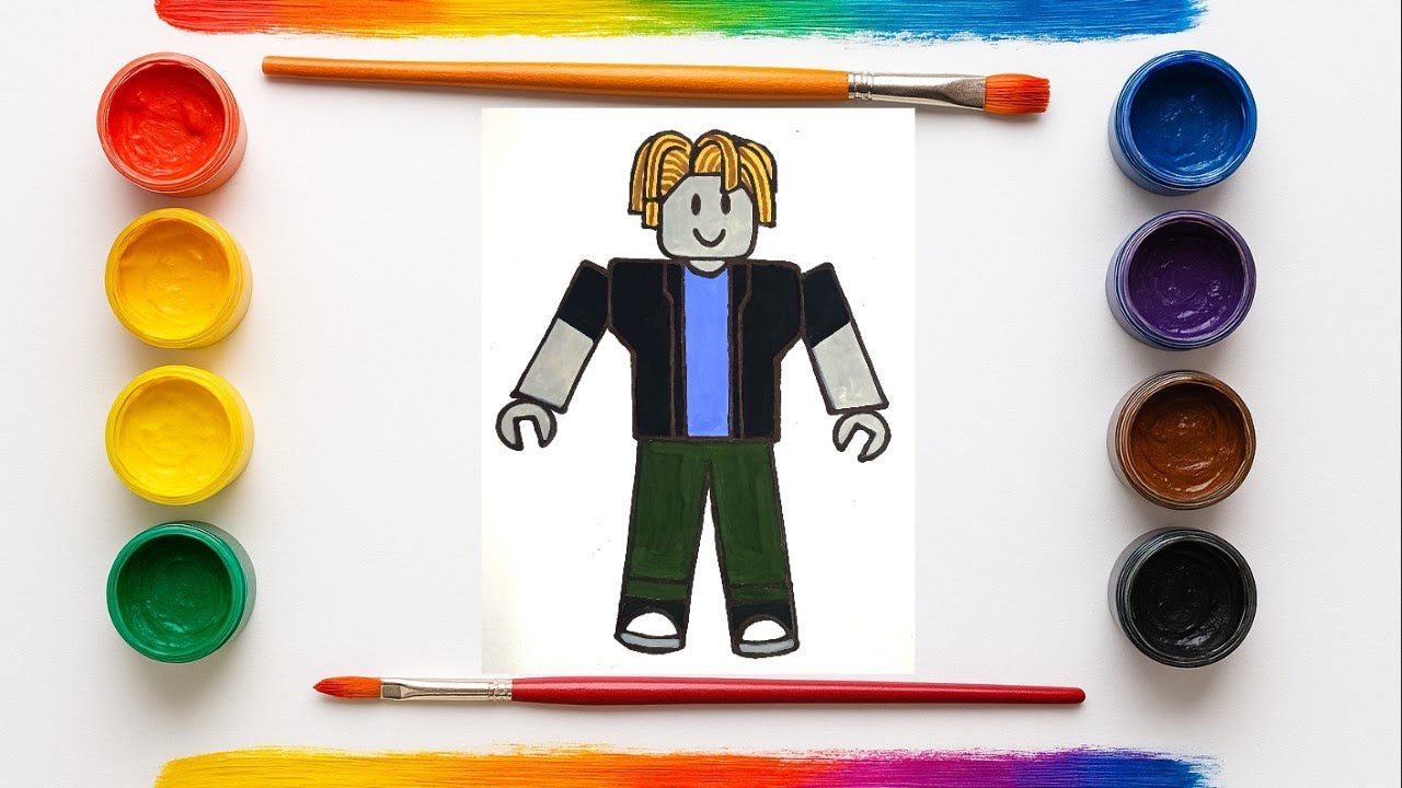 How to draw Roblox Bacon Hair 