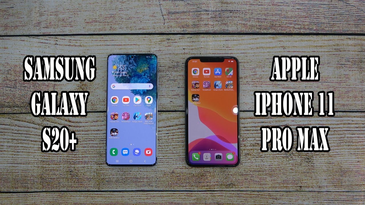 Samsung Galaxy S20+ vs Apple iPhone 11 Pro Max | SpeedTest and Camera comparison