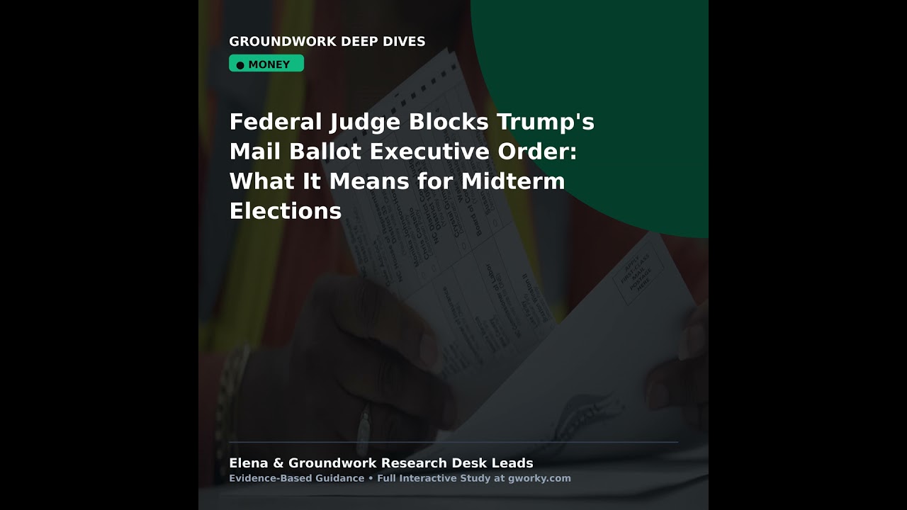 Federal Judge Blocks Trump's Mail Ballot Executive Order: What It Means for Midterm Elections