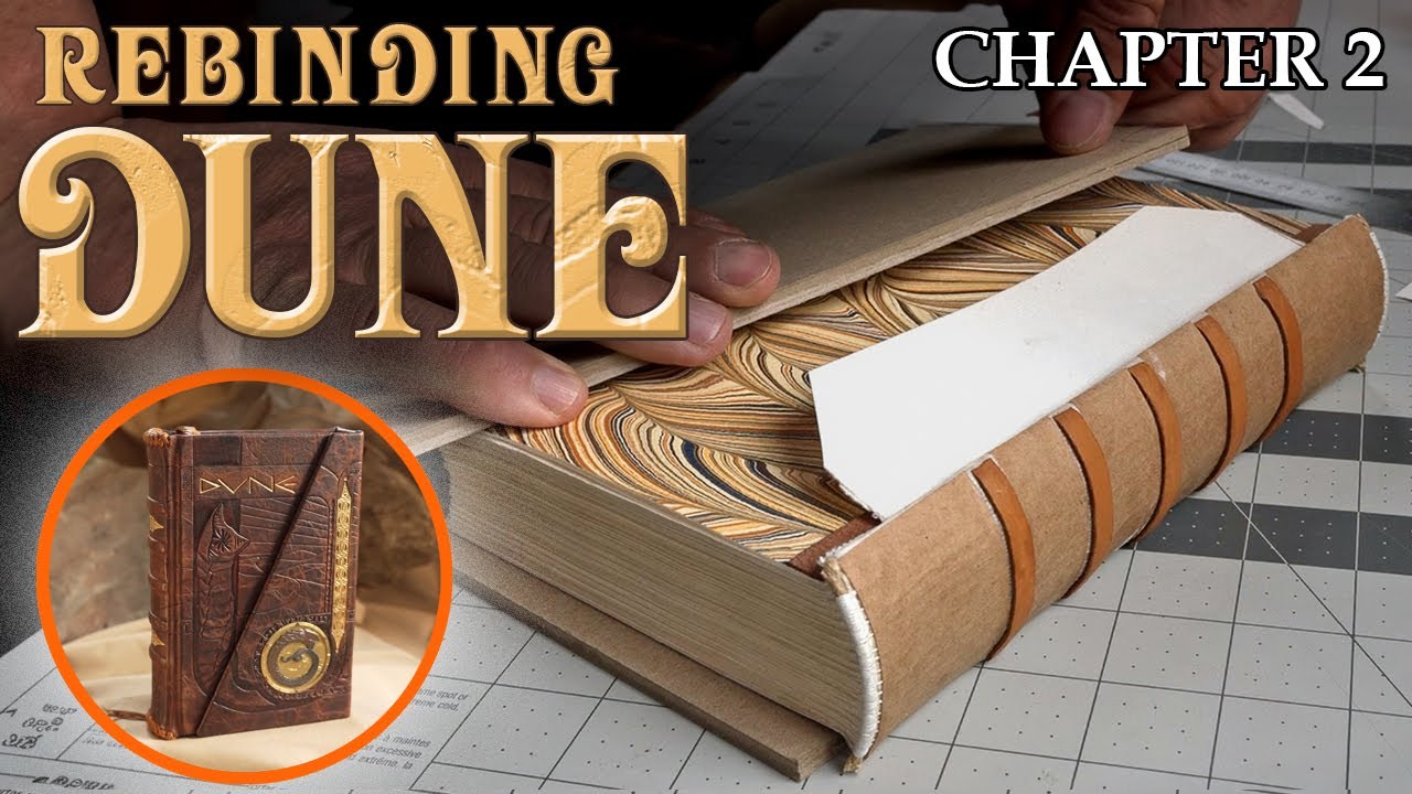 Переплёт DUNE. Часть 2. Спасение винтажной книги: форзацы, подложка и обложка на заказ