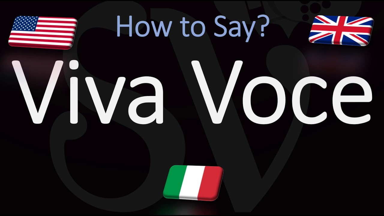 How to Pronounce Viva Voce? (CORRECTLY) Italian & English Pronunciation