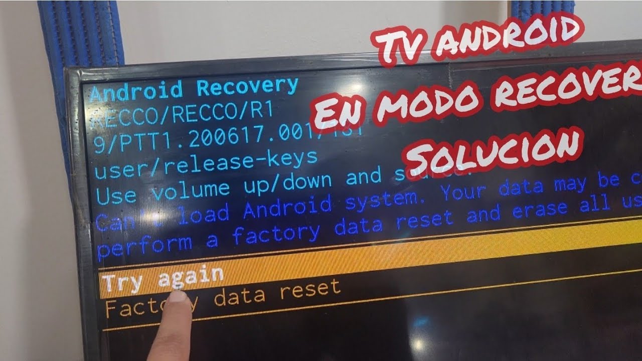 Tv android en modo recovery solucion. Master g , recco , kioto, caixun , tcl etc. 