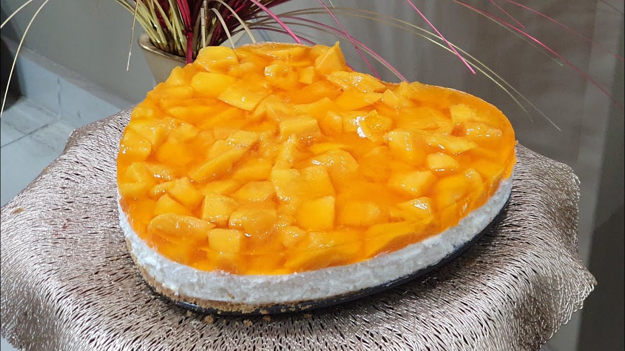 الذ تشيز كيك مانجو 😍 في البيت هتبهر كل اللي يجربها