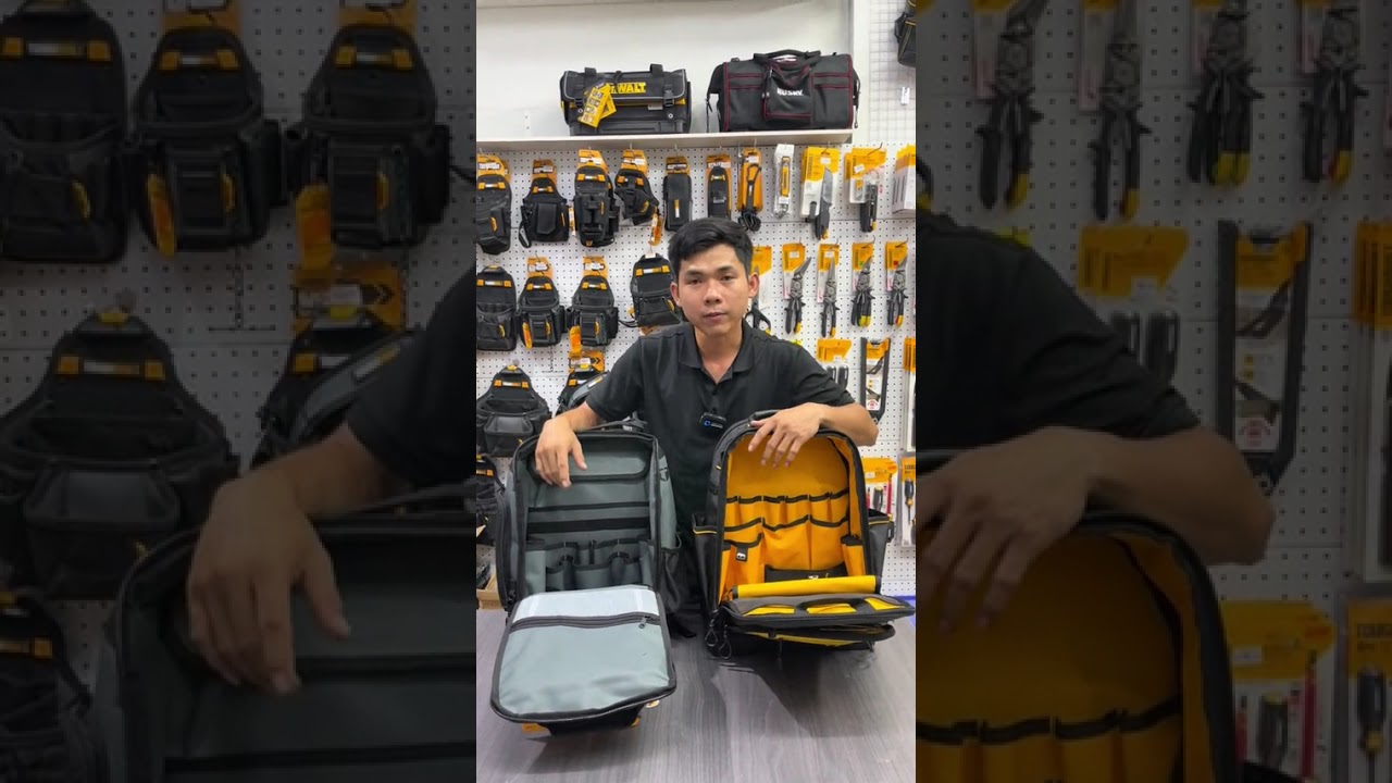 So sánh balo đồ nghề Toughbuilt và Dewalt #tools #thodiennuoc #suachuadiennuoc #toolbagcantho #toolb