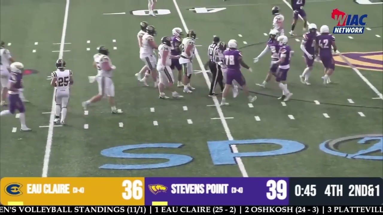 (WBA Submission) UWSP Football - UWSP wins 1st conference game in 6 years