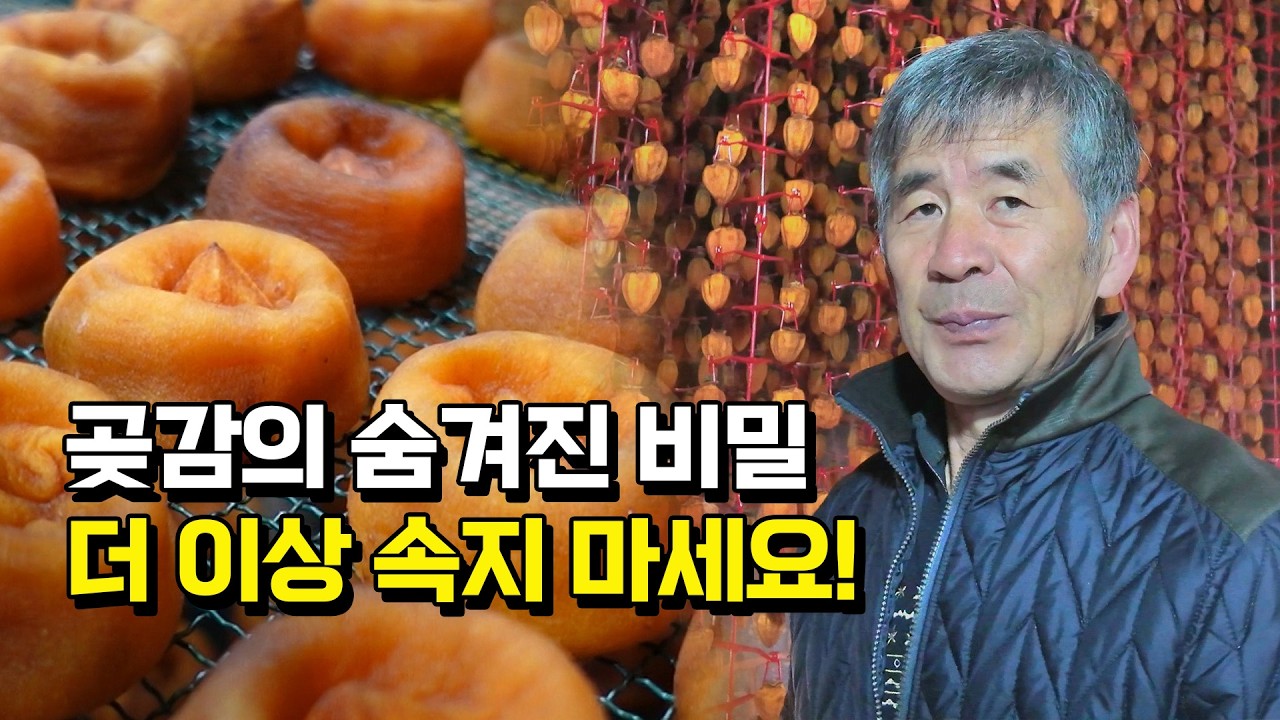곶감 농사 25년 농부의 고백. 이런 곶감을 드세요
