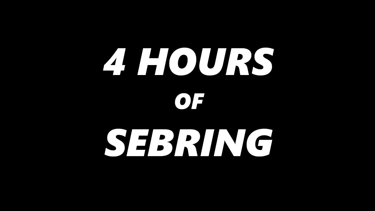 ASMR | 4 Hours of Sebring | Ambient Sounds of Motor Racing | iRacing Rain Sounds
