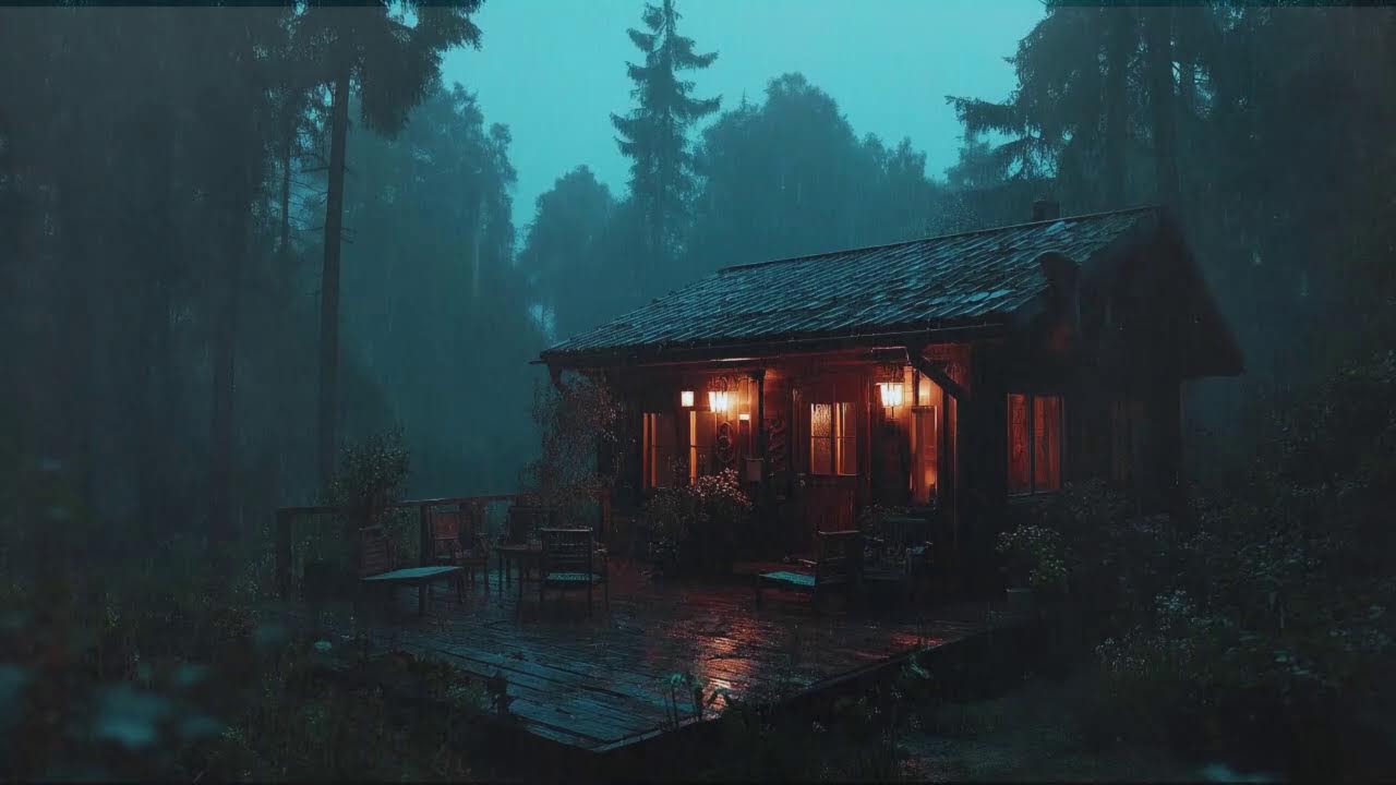 Instant Deep Sleep Experience with Night Rainstorm with Soft Thunder | Calm Mind & Body All Night