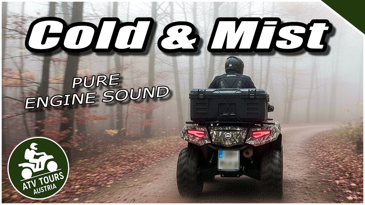 POV: CFMOTO Cforce 520L – Cold Misty Forest Ride in Austria – ASMR ATV | Pure Engine Sound, 4K