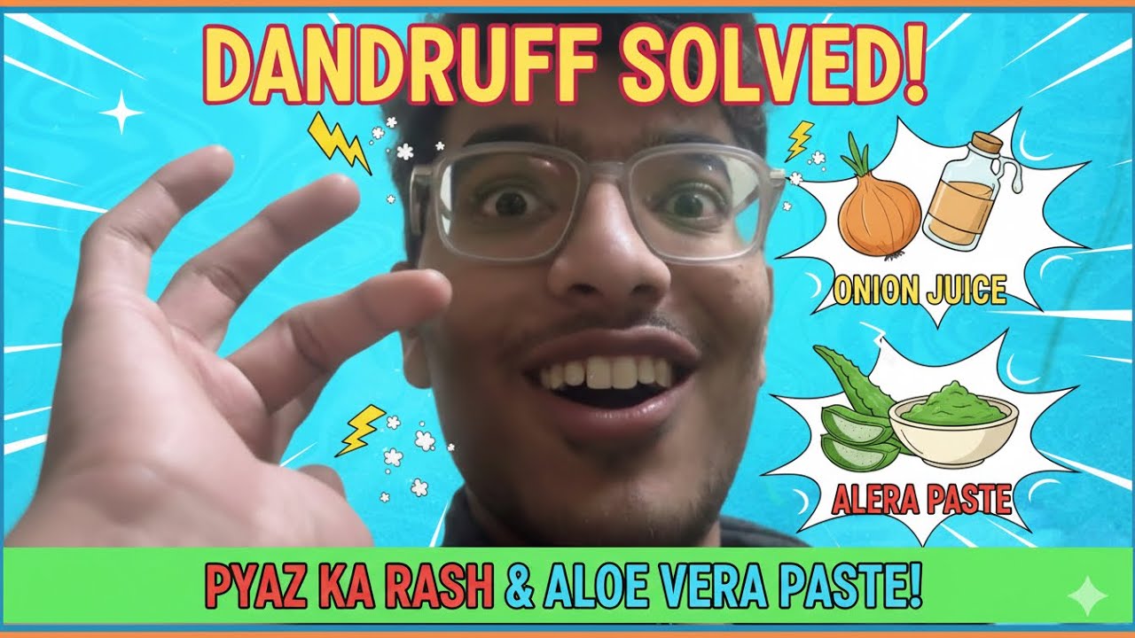 Onion & Aloe Vera for Dandruff | Pyaj aur Aloe Vera se Dandruff Khatam! 🧅🌵