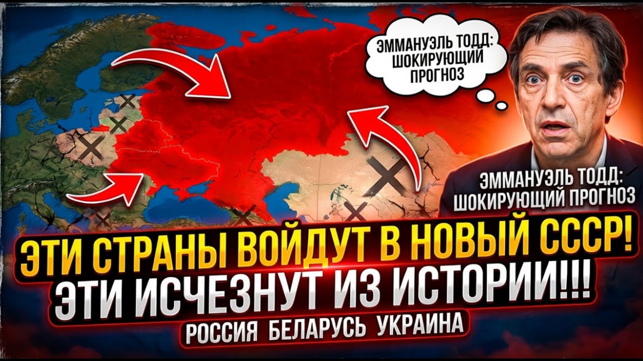 Эти страны войдут в состав нового СССР. Пророк Геополитики - Эммануэль Тодд - шокировал прогнозом