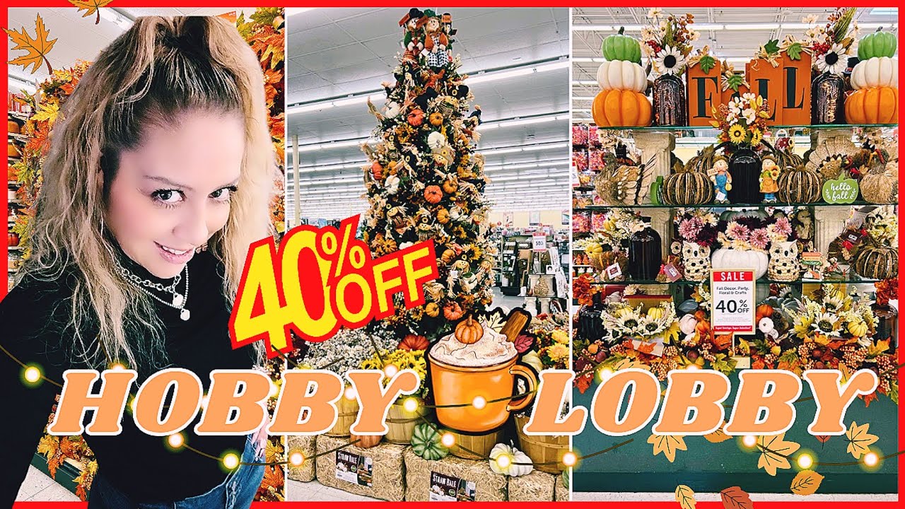 HOBBY LOBBY FALL 40% OFF FINALLY!!! FALL 2025 SHOP WITH ME AT HOBBY LOBBY Y'ALL!! #halloween