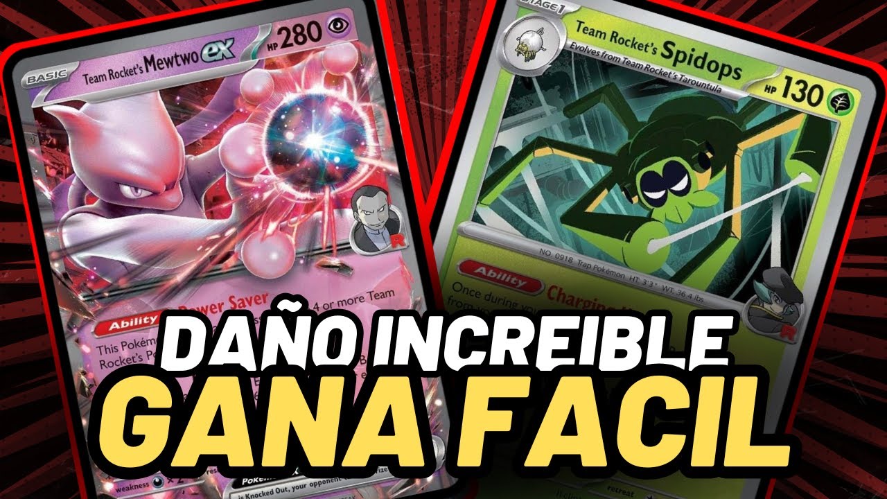 EL MEJOR MAZO DE DESTINED RIVALS EN POKEMON TCG | TEAM ROCKET MEWTWO EX