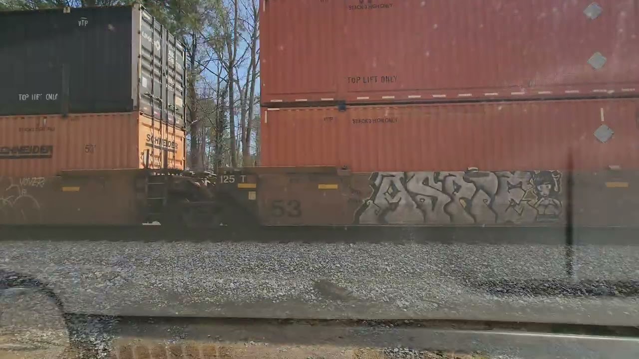 CSX 2 Engine Train Resaca Ga
