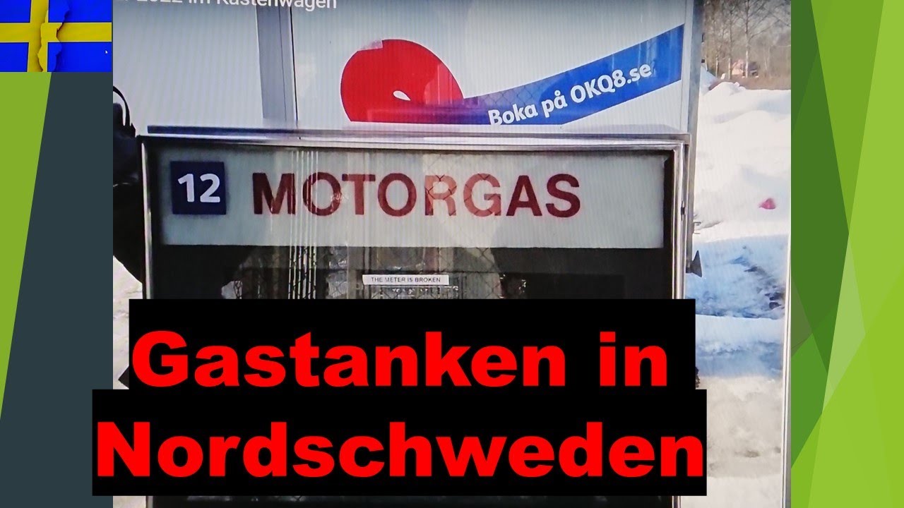 LPG Gastanken in Nordschweden