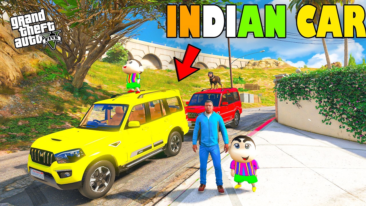 Franklin & Shinchan Buy Indian Modified Mahendra SCORPIO CLASSIC S11 and THAR  in GTA 5