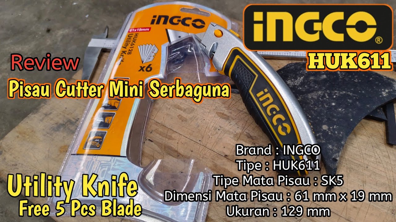 Pisau Cutter mini INGCO Industrial Serba Guna