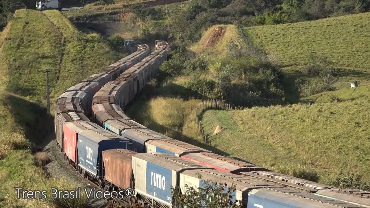 🇧🇷UM ESPLÊNDIDO ENCONTRO DOS TRENS!  |  6 LOCOMOTIVAS e 248 VAGÕES  |  Dona Catarina, Mairinque-SP.