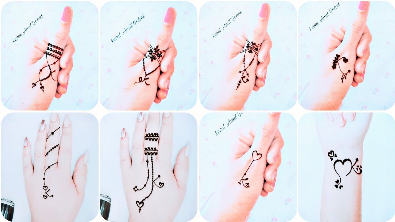 K ❤️ Letter Mehndi Tattoo Step By Step by Keval Amit Gohel | K Mehndi Tattoo | K Tattoos design 2019