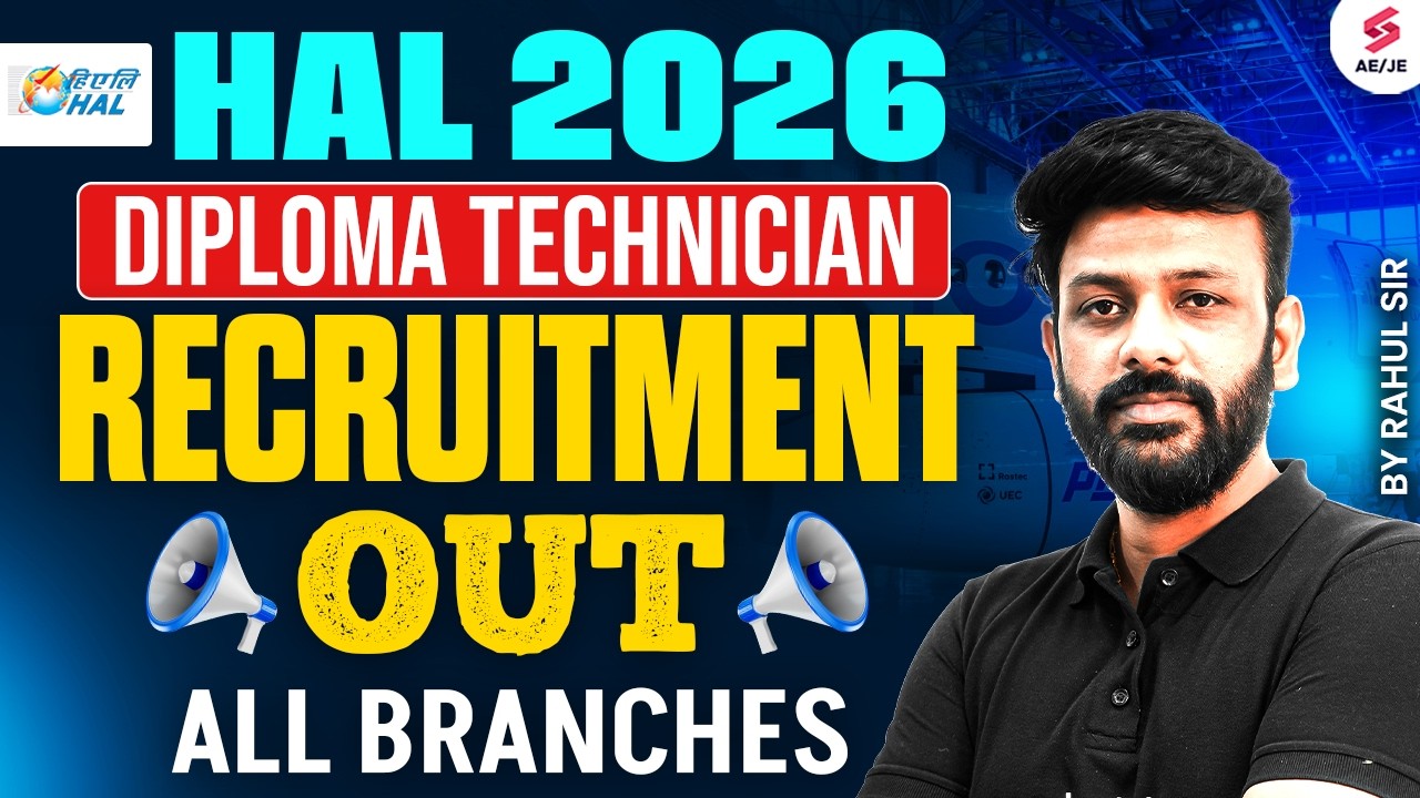 HAL Recruitment 2026 | HAL New Vacancy 2026 | HAL Diploma Technician Apply Online | Rahul Sir