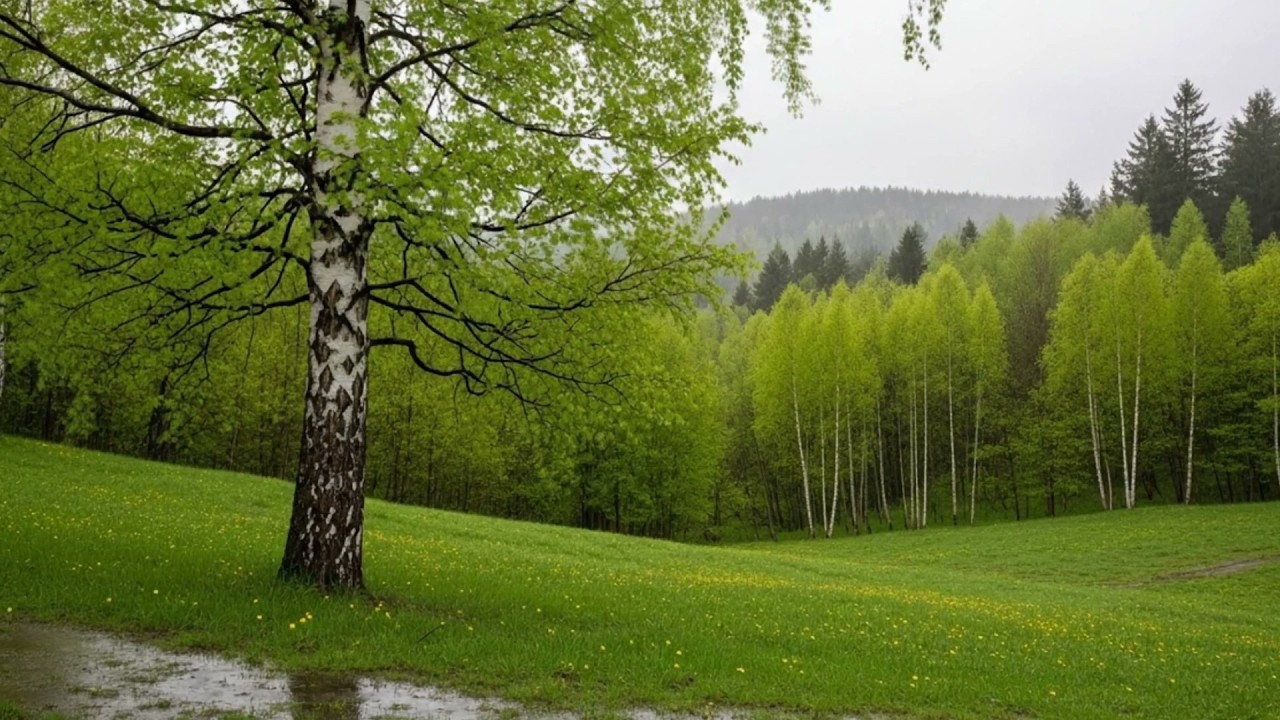 Gentle Rain in Green Forest 🌧️ Relaxing Rain Sounds for Deep Sleep & Stress Relief.