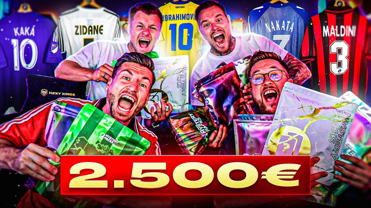 Wir ÖFFNEN für 2500€ TRIKOT MYSTERY BOXEN mit JEAN ZIMMER & DANIEL FERINO 😱😍