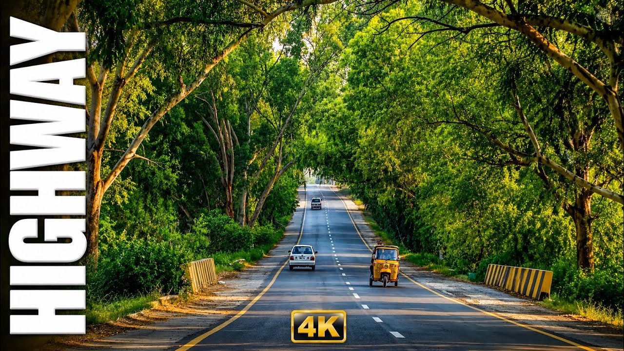 🇵🇰Karachi city Highway view - Discover the Amazing Road of Pakistan in 4K 