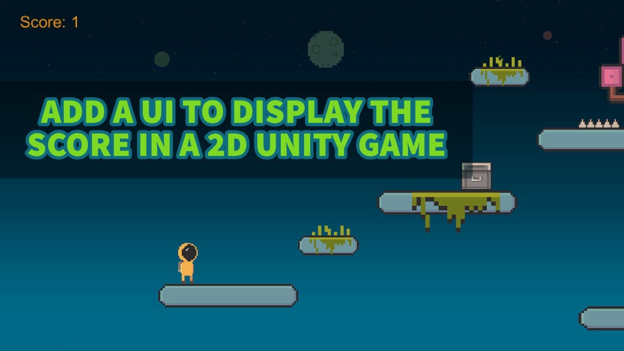Unity 2D Platformer Tutorial 23 - Adding a UI to display the score