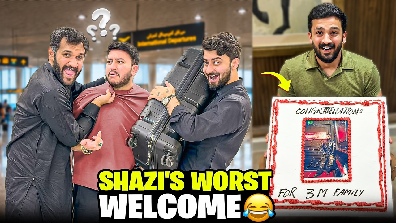 Shazi&rsquo;s worst welcome at Airport😆3M instagram ka huge surprise by a Fan😱
